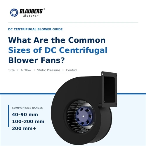 Quelles sont les dimensions courantes des ventilateurs centrifuges à courant continu ?